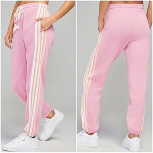 WildFox Womens Orchid Smoke Homestead Stripes Knoxville Pants Size Medium